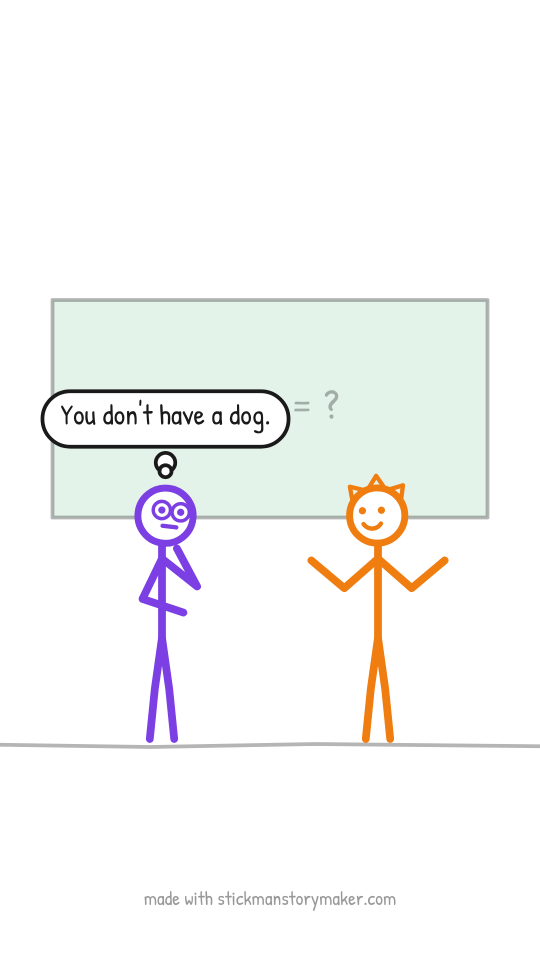 Preview: a scene from the "The dog ate my homework" stick figure video